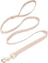 Corduroy Dog Leash, 5 Ft Length for Small Medium Large Dogs, Beige, Small
