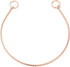 Mogoko Stainless Steel Dog Choke Chain Collar, Puppy Metal Snake Chain Slip Collar for Training Walking (Rose Gold)