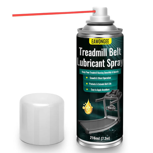 EAWONGEE Treadmill Belt Lubricant Spray, 7.2oz Silicone Oil with Applicator Tube, High