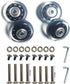 LOTOWELZON 4Pcs Set Luggage Replacement Wheels, 50mm with Bearings Repair Kits for Suitcase and Inline Skate