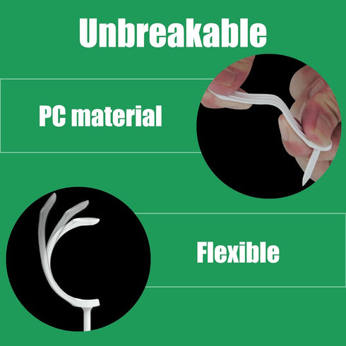 SANDIAN Plastic Golf Tees, Semicircular Design for Better Accuracy, Unbreakable, Anti-Hook, Anti-Slice