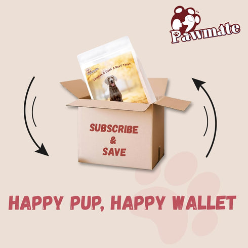 12-15 Counts Pawmate Dog Treats Double Sweet Potato & Chicken Wraps, Healthy Chicken Jerky Dog Chews High Protein Low