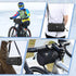 WOTOW Waterproof Bike Handlebar Bag with Large Reflective Area & Strips, Front Pouch with Waterproof Zipper