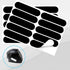 HJZHII 10PCS Black Reflective Tape, Motorcycle Helmet Decals Reflective Stickers for Helmet Motorcycle Helmets Stickers