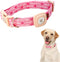 Lionheart Glory Airtag Dog Collar, Valentine's Day Heavy-Duty Collar for Large Dogs, Adjustable Pink