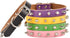 Adjustable Genuine Cow Leather Pet Collars for Cats Puppy Dogs by Basic Classic (X-Large/Neck 14.2"-18.1", Green-Spiked