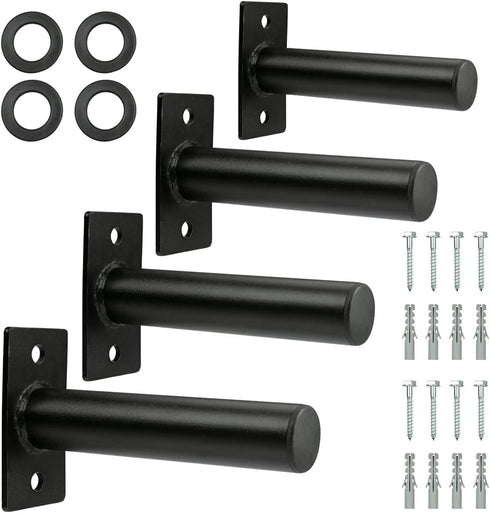 Wall Mounted Weight Plate Holder, Fits 2-inch Olympic Plates, Max Weight Capacity 300 lb, Mounting Hardware Included