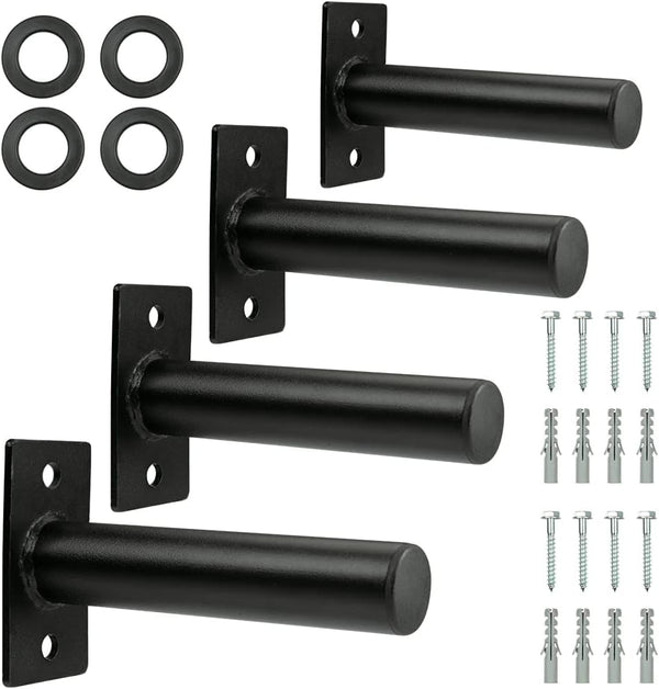 Wall Mounted Weight Plate Holder, Fits 2-inch Olympic Plates, Max Weight Capacity 300 lb, Mounting Hardware Included