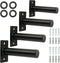 Wall Mounted Weight Plate Holder, Fits 2-inch Olympic Plates, Max Weight Capacity 300 lb, Mounting Hardware Included