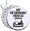 My Retirement Vehicle Golf Ball Marker with Magnetic Hat Clip - Funny Gift for Men Women