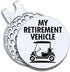 My Retirement Vehicle Golf Ball Marker with Magnetic Hat Clip - Funny Gift for Men Women