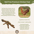 (50) Top Dog Chews Dehydrated Chicken Feet for Dogs All Natural, Single Ingredient Dog Treats Nail Free, Easily