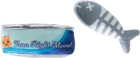 Fringe Studio Plush Cat Toy Set, Tuna Right Meow, Mini 2 Piece