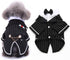 Gentleman Dog Shirt Pet Clothes, Bow Tie Costume, Cat Wedding Formal Tuxedo Suit, Prince Wedding Outfit (L, Black)