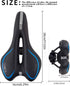 MSDADA Gel Bike Seat for Men & Women, Waterproof Bicycle Saddle Comfortable Soft Cushion