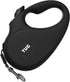 TUG Monochrome XL 360° Tangle-Free Retractable Dog Leash, 26 ft Strong Nylon Tape, One-Handed Brake, Pause, Lock