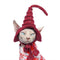 Handmade Pet Wizard Hat for Cats and Small Dogs, Knitted Halloween Costume Accessories with Beads (Red)
