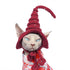 Handmade Pet Wizard Hat for Cats and Small Dogs, Knitted Halloween Costume Accessories with Beads (Red)