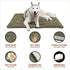 Camping Dog Bed, Waterproof and Washable Pet Bed 40”X32”, Durable Portable Travel Mat for Outdoor Use