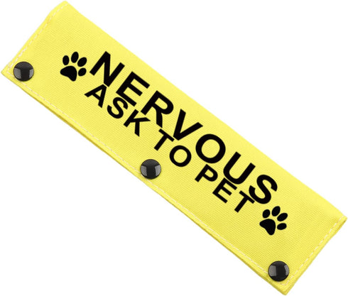 JXGZSO Nervous Rescue Dog Leash Wrap, Anxious Dogs Leash Sleeve Cover (N ASK to PET DLS)
