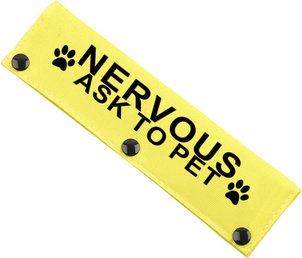JXGZSO Nervous Rescue Dog Leash Wrap, Anxious Dogs Leash Sleeve Cover (N ASK to PET DLS)