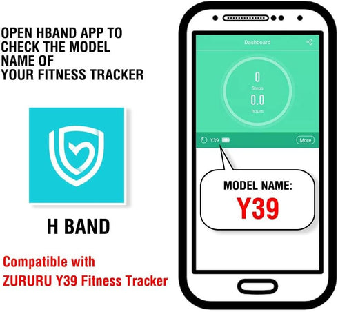 ZURURU Replacement Bands Y39 Fitness Tracker