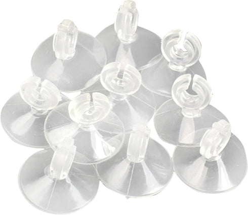 10 Pcs Aquarium Suction Cups, Reusable Clips with Ultra Strong Suction Force for Airline Tubing/Hose (Clear)