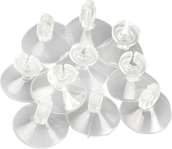 10 Pcs Aquarium Suction Cups, Reusable Clips with Ultra Strong Suction Force for Airline Tubing/Hose (Clear)