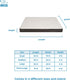 Best Pet Supplies Cute Dog Crate Mat Flat Bed, Waterproof Exterior, Thick Orthopedic Egg Foam Mattress, Brown, 41X29X4