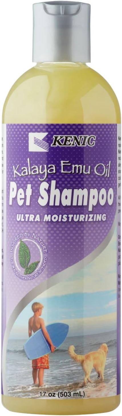 Kalaya Ultra Moisturizing & Restorative Emu Oil Pet Shampoo - Soap & Paraben Free for Dogs and Cats