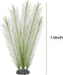 3 Pcs Fish Tank Aquarium Decorations Artificial Plants, Plastic Artificial Water Plants for Aquarium, Green, 7.5" by Norgail