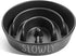 Ceramic Slow Feeder Dog Bowls for Small Breeds, 0.6 Cups Puzzle Bowl for Fast Eaters, Black Dog Food Dish