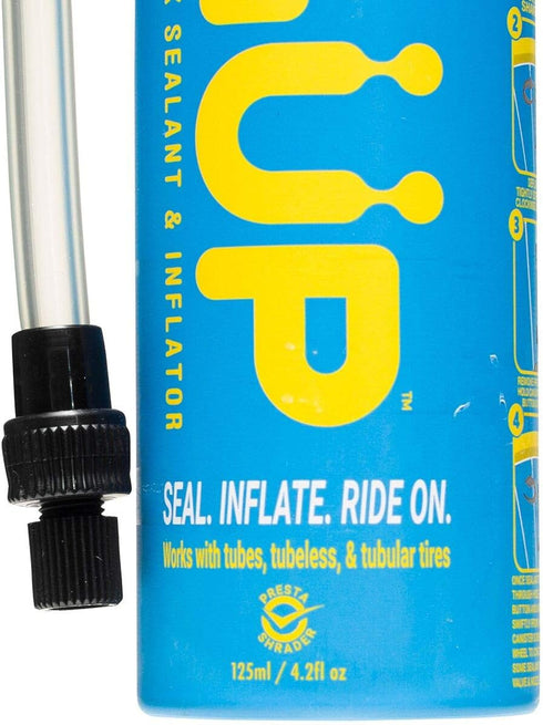 GUP (GÜP Kwiki) Quick Fix Tire Sealant and Inflator; for Mountain Bike, Road, Cyclocross, Gravel; Seal and Repair Flat or Punctured Tires (Hose Top Adapter Schrader/Presta) by G U P