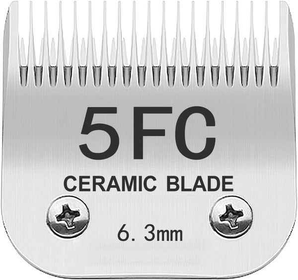 5FC Blade Dog Grooming Clipper Replacement Blades, Compatible with Andis and Wahl KM Series Clippers