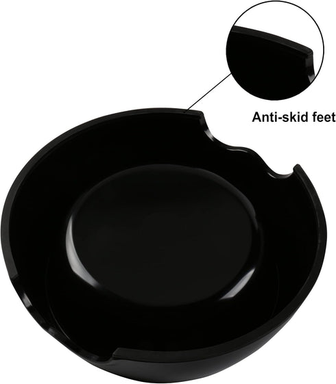 M&BGWPP Melamine Plastic Dog Food Bowl, Non-Skid Base, 2-in-1 Removable Stainless Steel Feeder for Dogs and Cats (14oz)