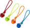 Dog Training Ball on A Rope, Rubber Dog Rope Toys Ball with Handle for Tug of War K9 Training Rewards for Small Dogs