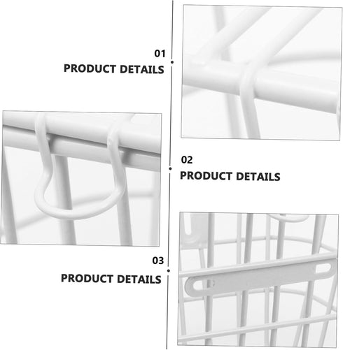 Thickened Electric Bike Basket with Cover Practical Storage Holder for Front Handlebar Fit for Adult Bicycles Spacious