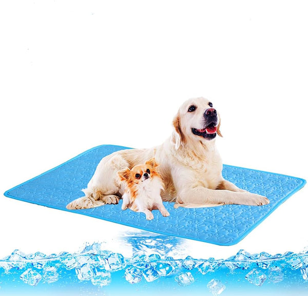 Dog Cooling Mat, Soft Machine Washable Silk Bed Cooling Pad for Dogs and Cats, Comfortable Summer Pet Supplies