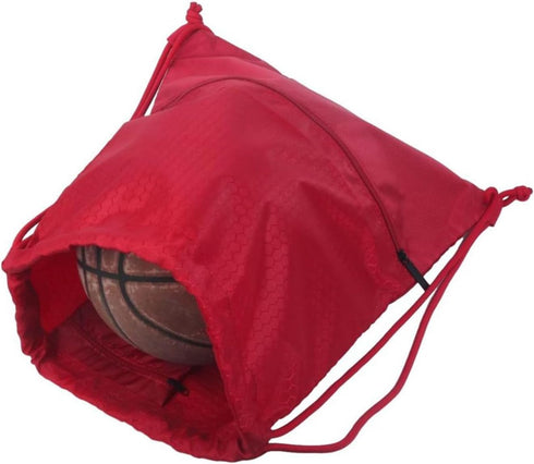 Soccer Bag, Foldable Basketball Football Volleyball Training Backpack for Outdoor Sports Equipment (Red)