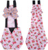 Zkhxhtg Adjustable Chicken Diaper for Pet Duck for Washable Poultry Nappies Hens Clothes with Pretty Bow Reusable