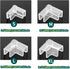 (4 Pack) Clear Corner Protector for Aquarium, Glue-Free Fish Tank Corner Guard (XL for 11-12mm Thick)