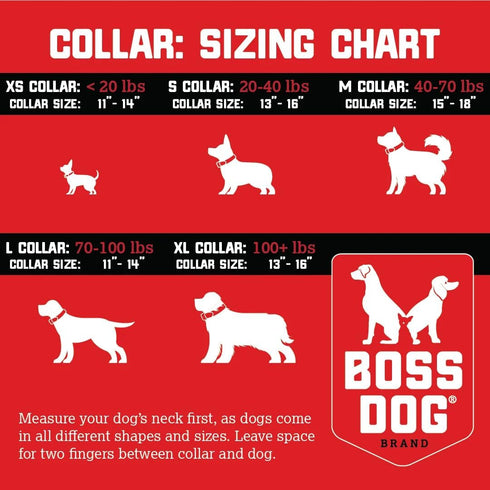 Boss Dog Tactical Collar - Medium, Black