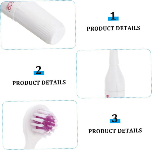2 Pack FOMIYES Electric Pet Toothbrush Safe Gentle on Gums Portable for Travel Dog Oral Care Random Color