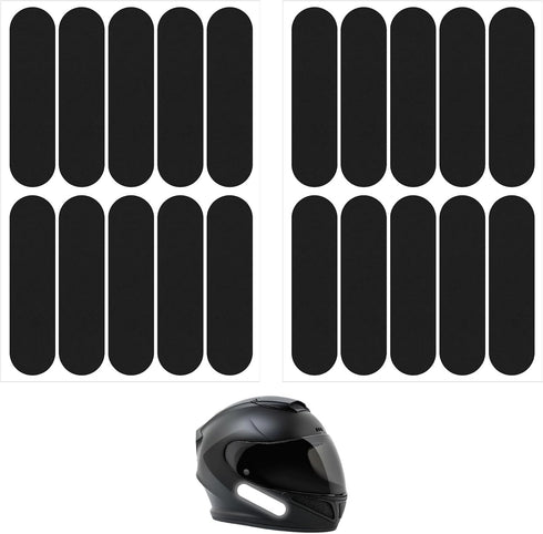 HJZHII 10PCS Black Reflective Tape, Motorcycle Helmet Decals Reflective Stickers for Helmet Motorcycle