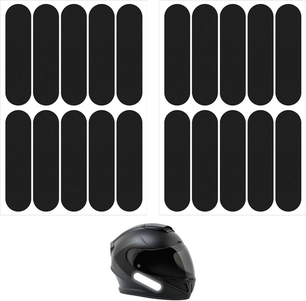 HJZHII 10PCS Black Reflective Tape, Motorcycle Helmet Decals Reflective Stickers for Helmet Motorcycle