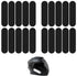 HJZHII 10PCS Black Reflective Tape, Motorcycle Helmet Decals Reflective Stickers for Helmet Motorcycle