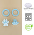 Silicone Plug and Stand for Dog Treat Toy, Size L & XL, Includes Paw Stopper and Round Holder (2 Pack)