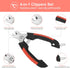 Dog Nail Clippers Trimmer Set, Professional Pet Grooming with Quick Safety Guard to Avoid Over-Cutting, Stainless Steel