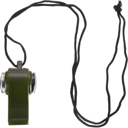 PATIKIL Emergency Whistle, 3 Pack: 3-in-1 Survival Whistles with Compass, Thermometer, and Lanyard for Outdoor
