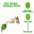 8.66 inch Pet Durian Massage Comb, Dual-Sided Cat Dog Grooming Tool with Back Scraping Teeth, Green